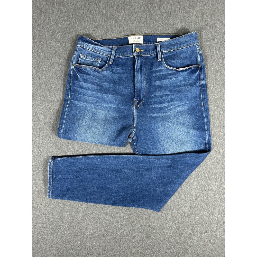 FRAME Denim Ali High Rise Skinny Jeans Womens 33 Medium Wash Blue
